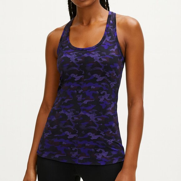 LULULEMON Cool Racerback Purple Camo Size Small - Picture 1 of 3